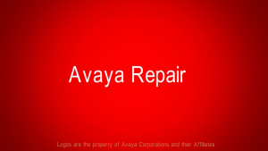 Avaya Repair